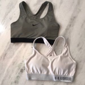 Two Sports Bras Size M